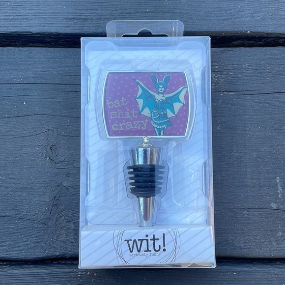 Bat Shi* Crazy Wine Stopper New - Picture 5 of 8